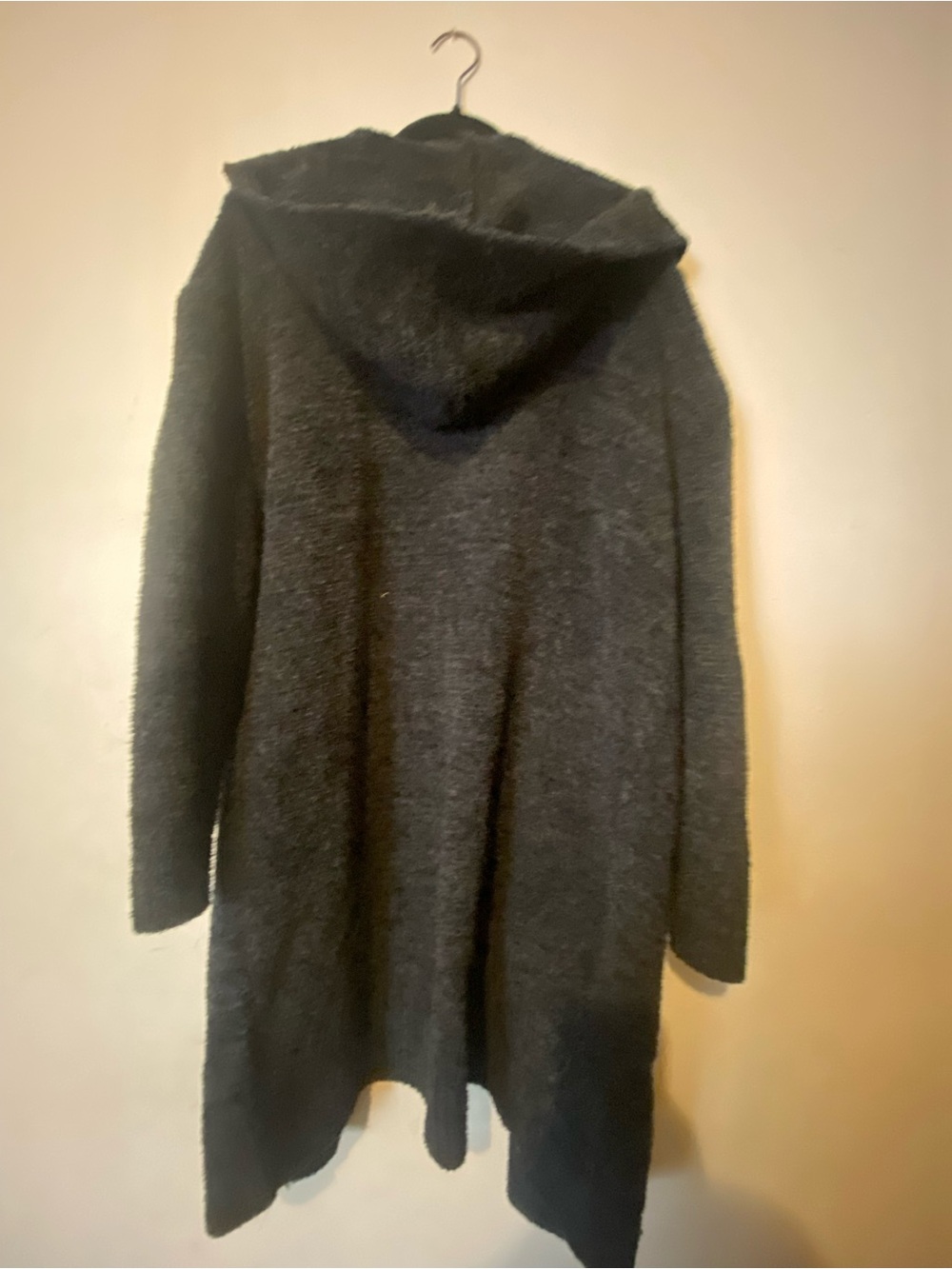 Barefoot Dreams Charcoal Hooded Open-Front Cardigan - Picture 2 of 4